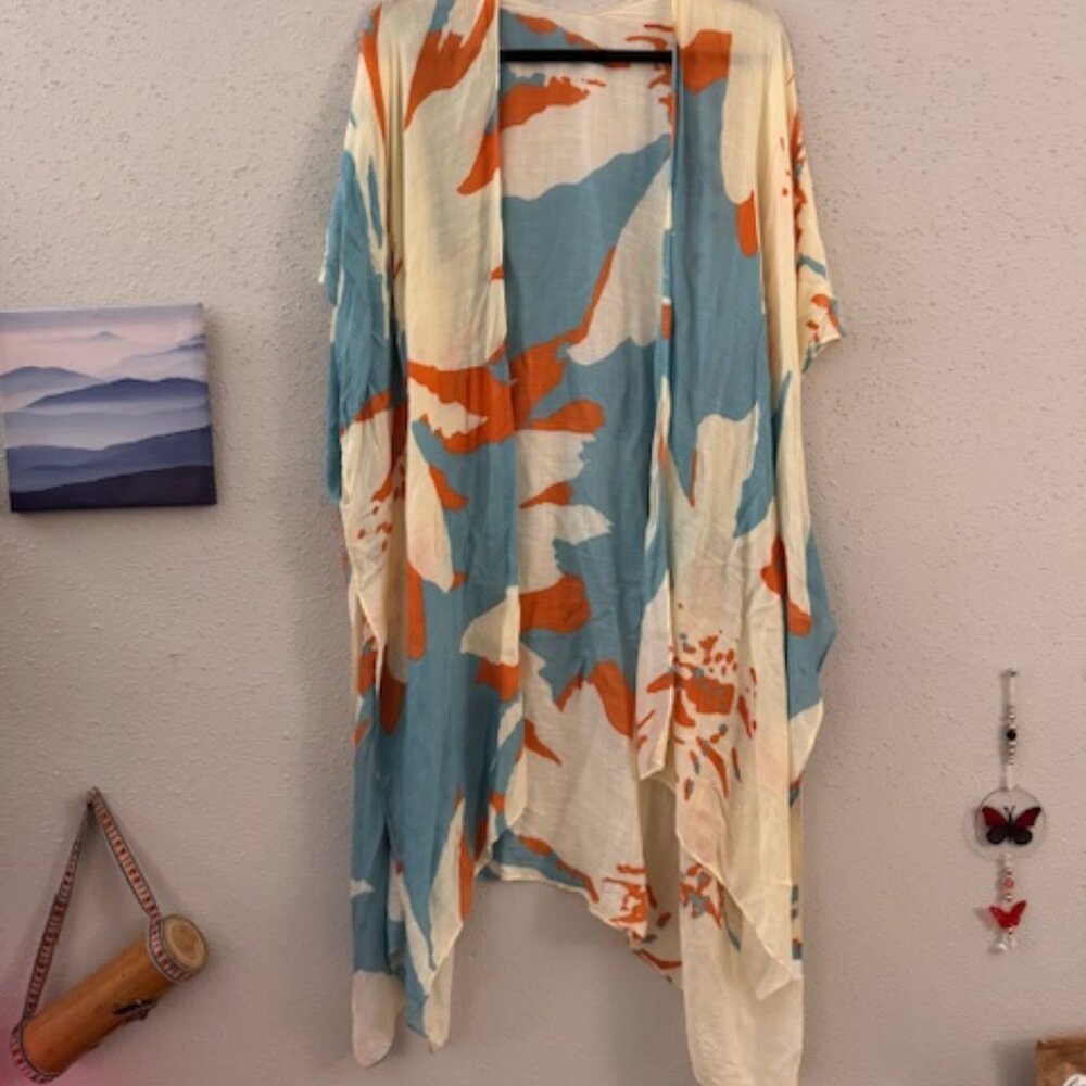 Kimono Boho Veraniego Oversize (Boho Oversized Summer Kimono)